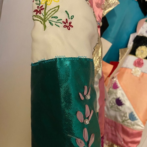 VINTAGE Crazy Quilt Jacket/Coat embroidery cat, ribbons, many textures! 80s - Picture 7 of 16